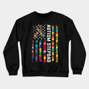 American Flag Autism Awareness Crewneck Sweatshirt